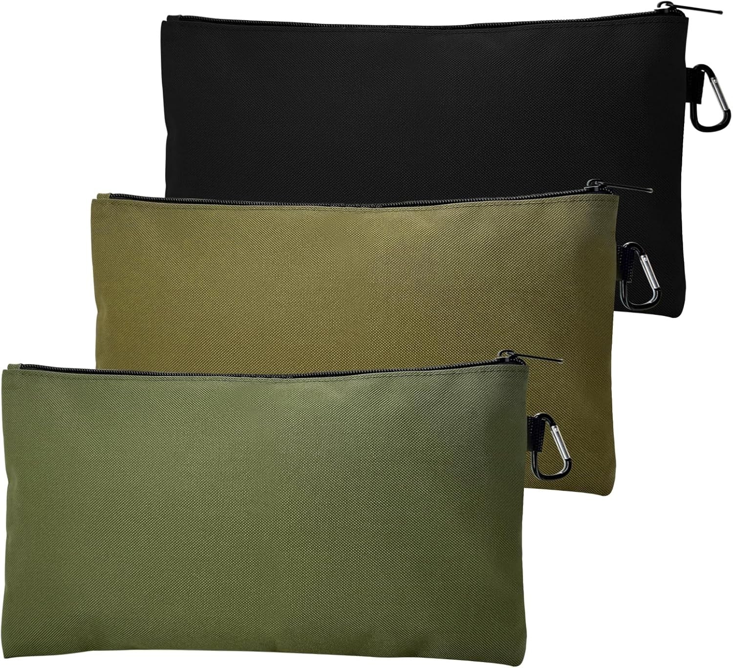 3 Pack Tool Pouch, Premium Small Tool Bag, Multipurpose Zipper Pouches for Or…