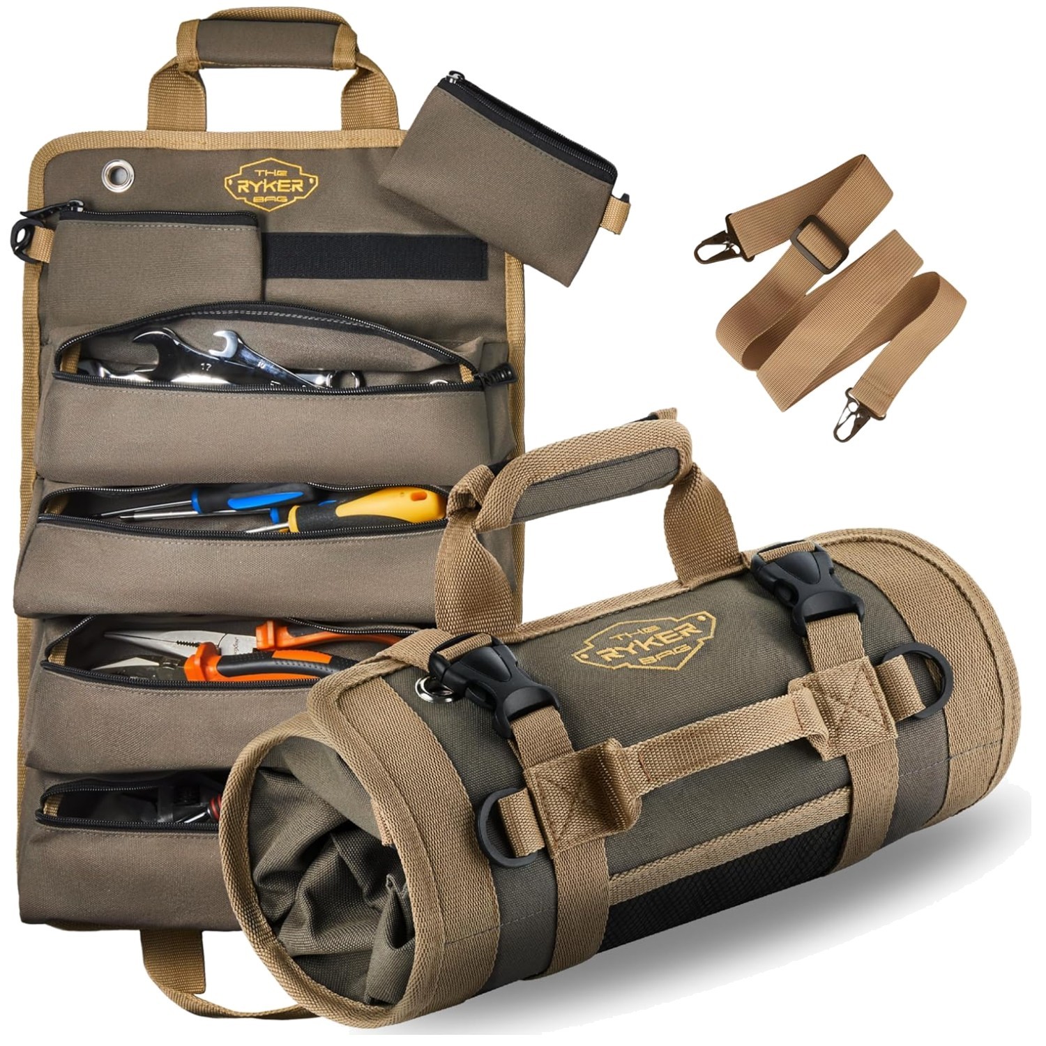 Official Tool Roll Organizer – Mechanics Tool Bag