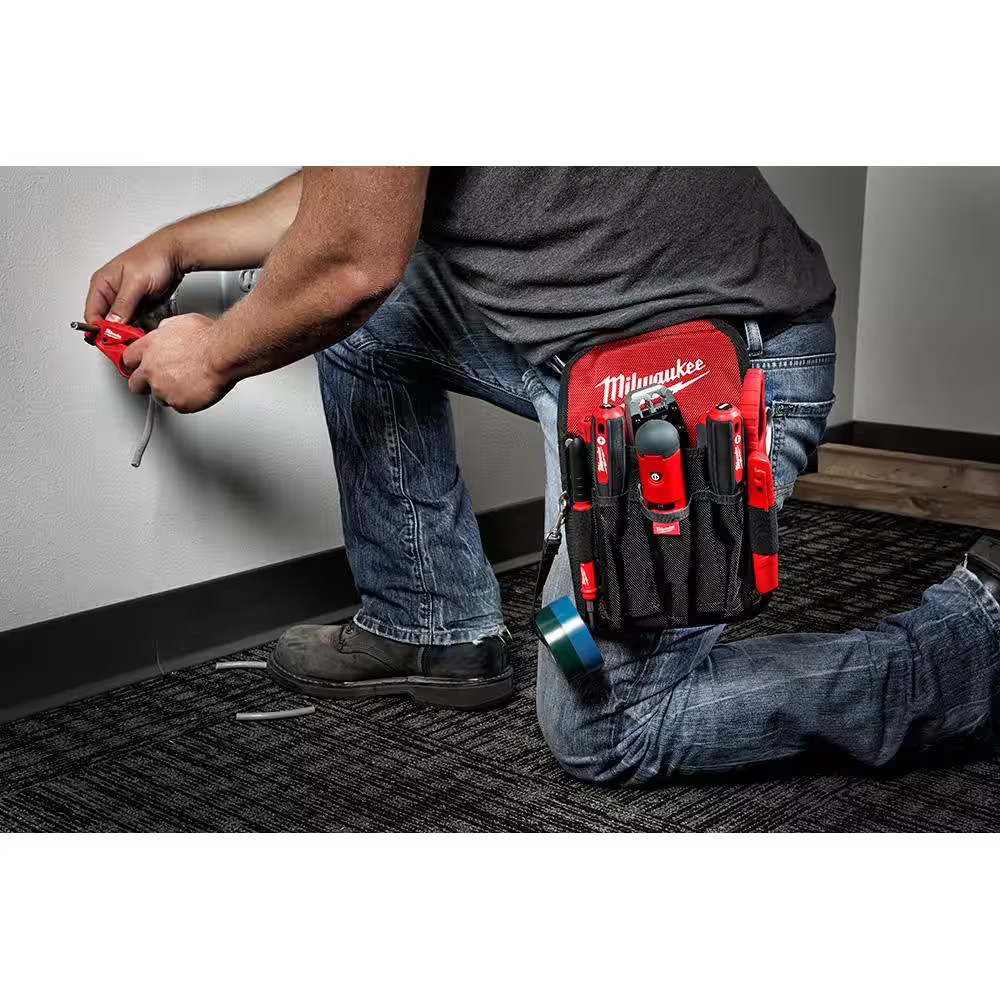General Contractor Work Belt with Suspension Rig with 9-Pocket Utility Pouch