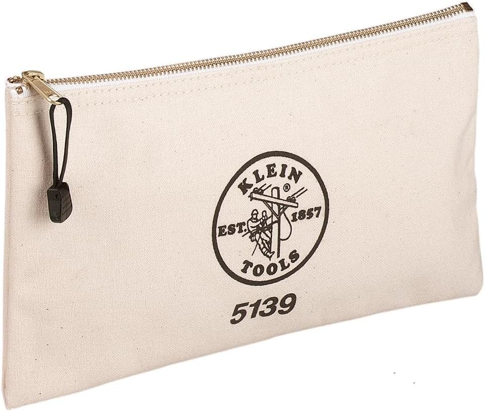 Versatile Heavy Duty Zipper Tool Bag – 12.5″ x 7″ Canvas Pouch for Easy Access