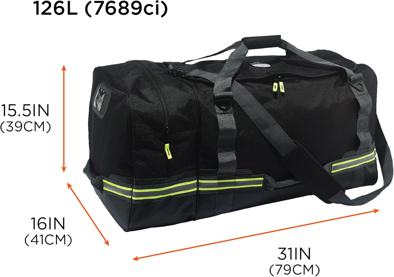 Arsenal 5008 Firefighter Turnout Gear & Safety Duffel Bag – Black Edition