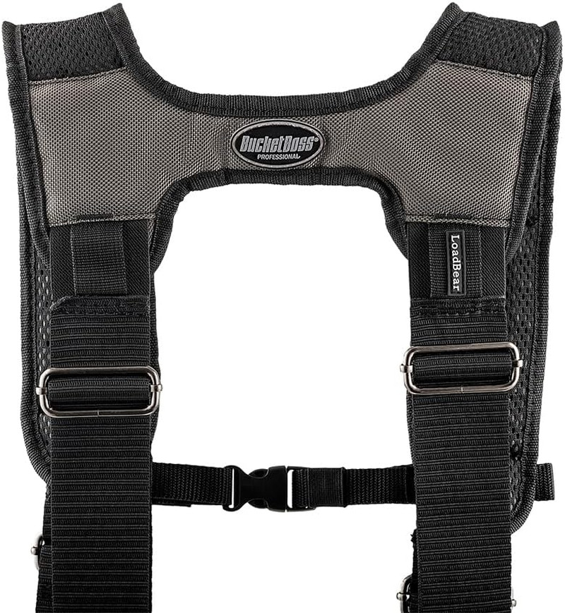 Mullet Buster 3 Bag Tool Belt with Suspenders in Grey, 55135, Black, Full Size