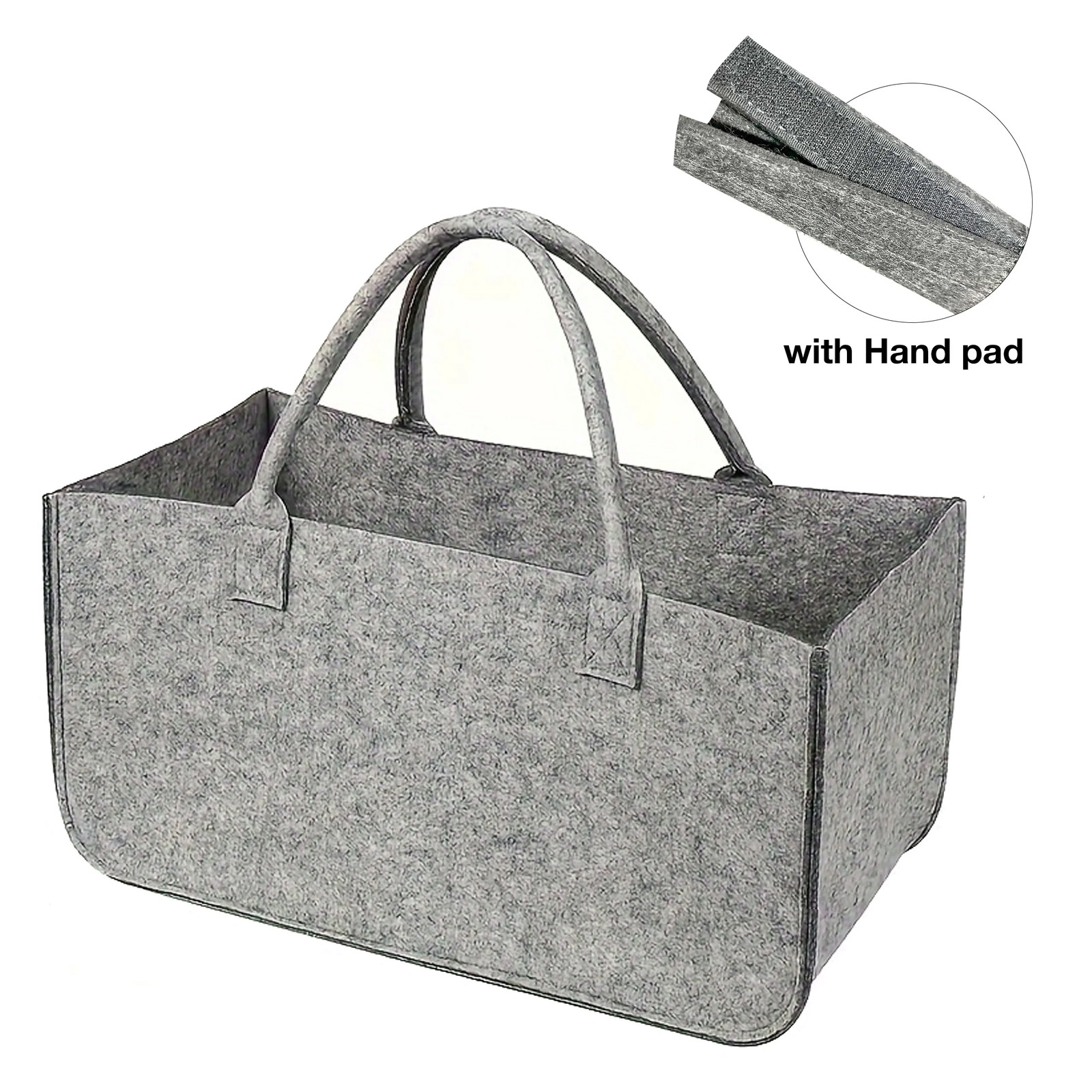 Unisex Firewood Carrier Log Tote Bag Indoor Wood Storage Rack Basket Holder