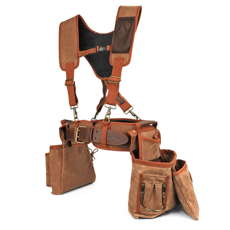 Electrician Suspenders Carpenter Framer Tool Carry Rig Belt Wasit Pack-TOURBON