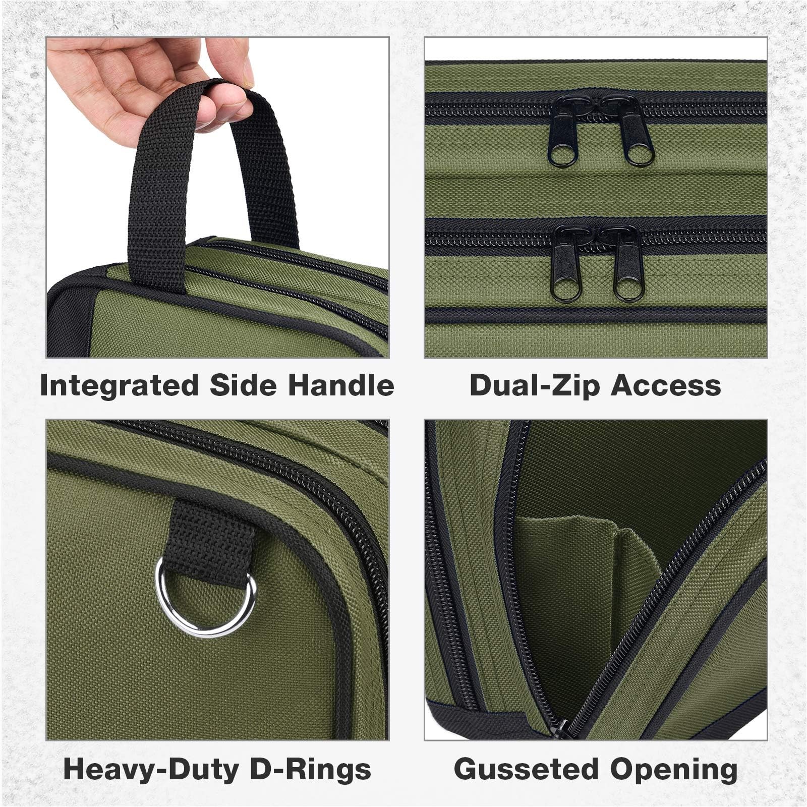 Small Tool Bag, 12 Inch Tools Pouch with 2 Pockets and Adjustable Shoulder Strap