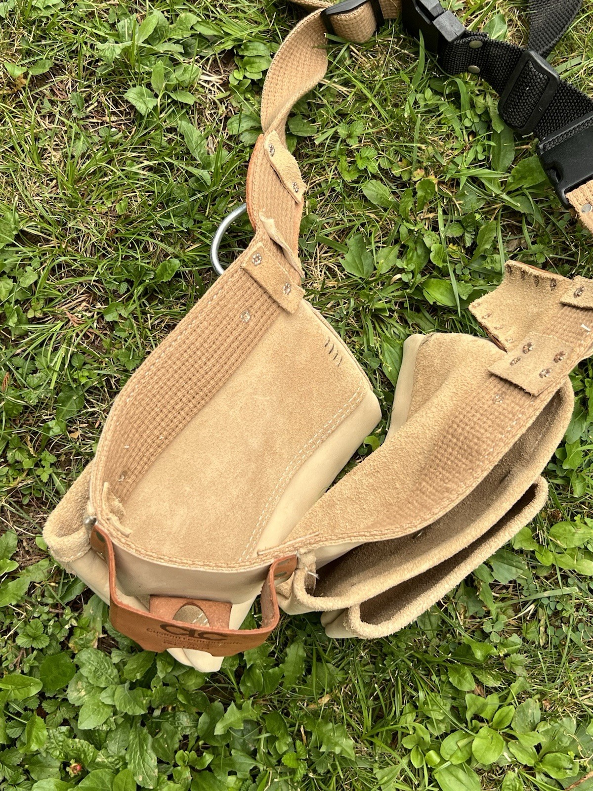 CUSTOM LEATHER CRAFT CARPENTERS’S WORK APRON TOOL BELT 12 POCKET #174274 29-46″