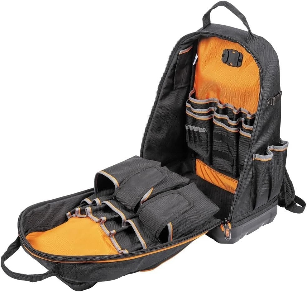 XL Tradesman Pro Tool Backpack, 40 Pockets, Molded Bottom, Jobsite Ready, USB-C