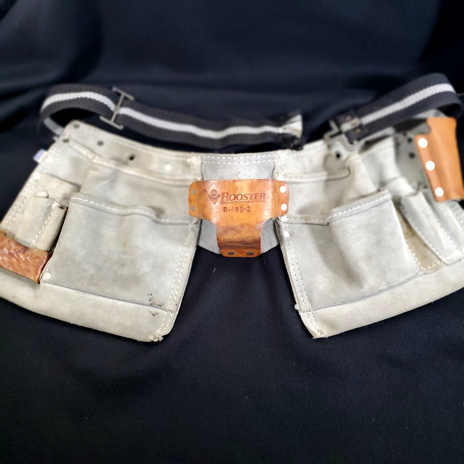 Rooster Leather Carpenter Tool Pouch Belt R-499-2 Utility – Missing Buckle