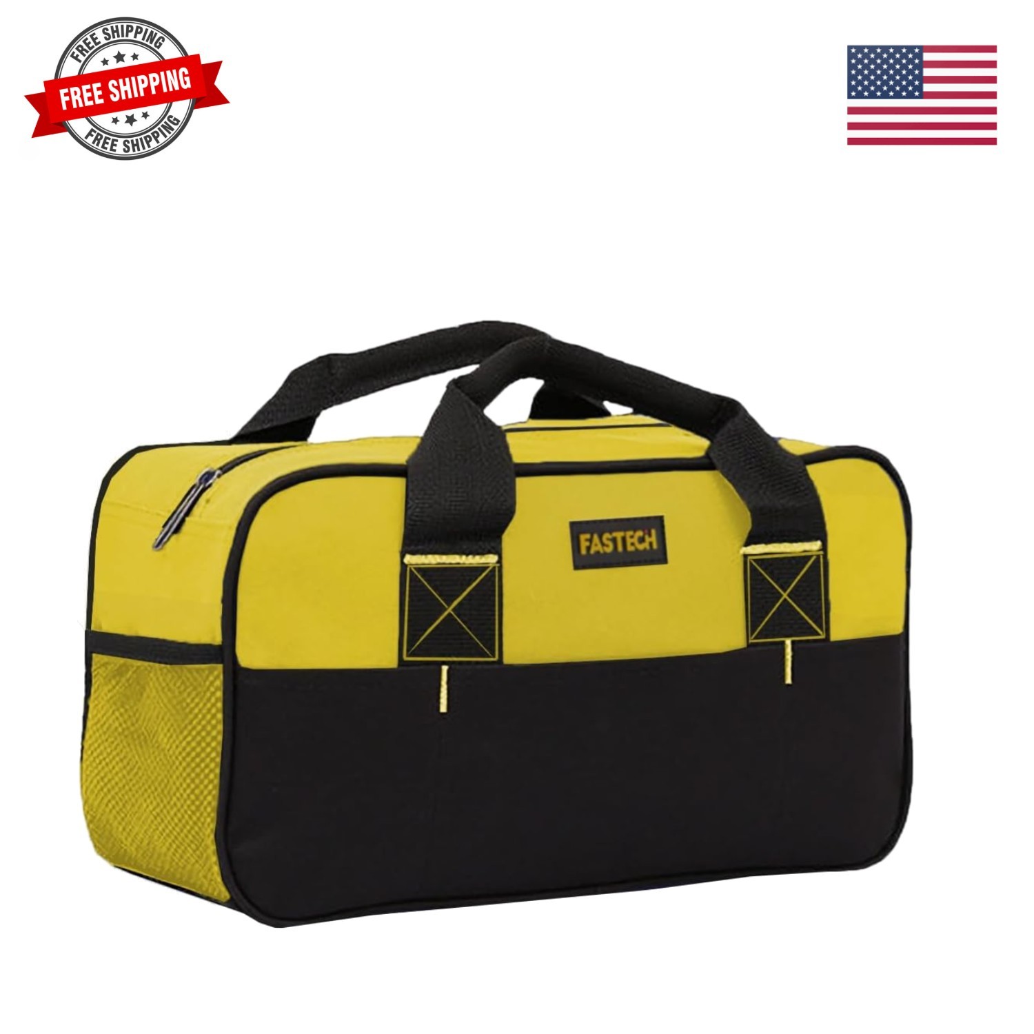 14 Inch Zipper Tool Bag, Small Wide Mouth Tool Tote Bag, Waterproof Tool Orga…