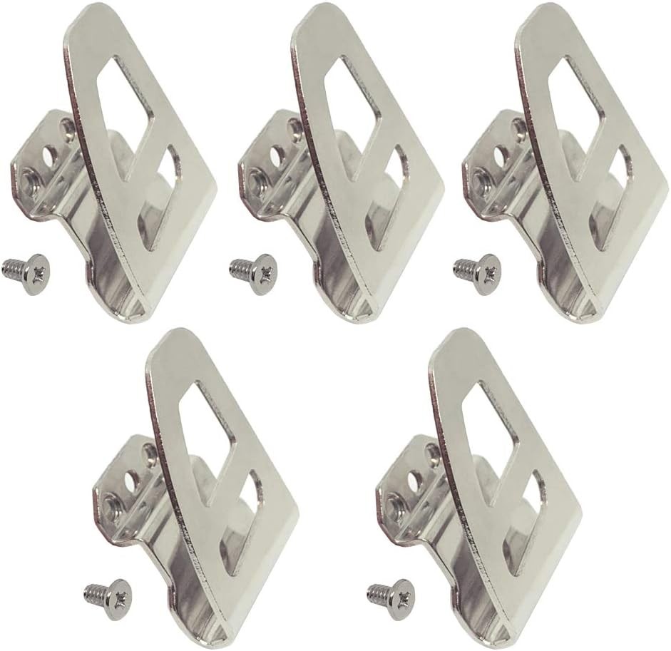 Replacement Belt Clip Hook With Screw For Milwaukee M18 Tool Impact Silver 5Pack