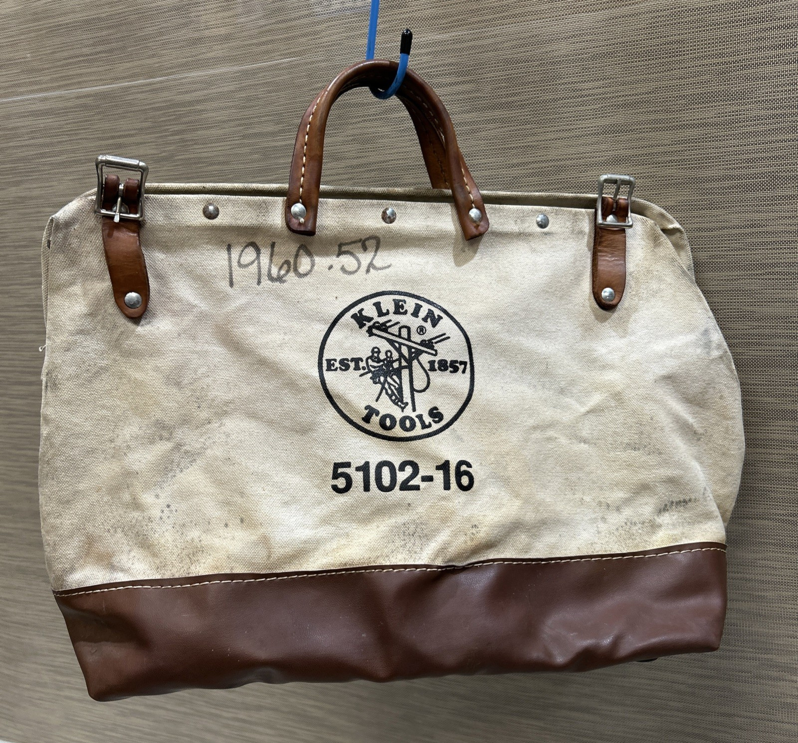 Klein Tools 5102-16 Canvas And Leather Tool Bag