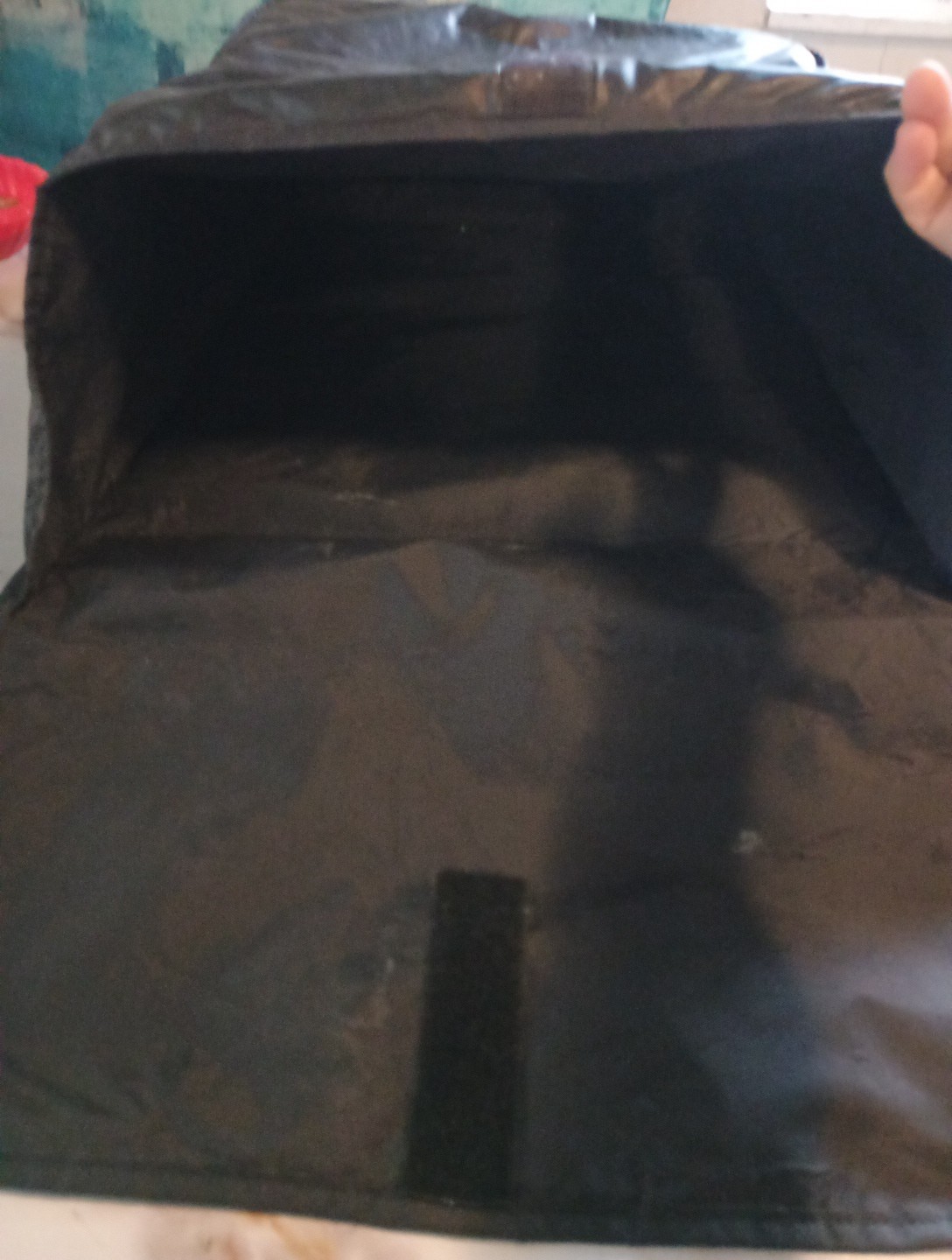 Saw Textiles Black Carrying Bag Faux Leather