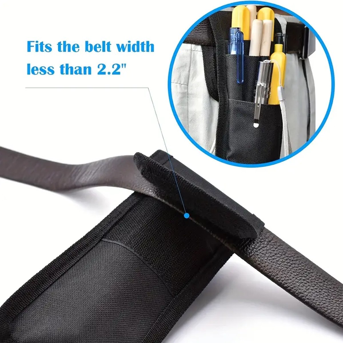 2x Tool Belt Pouch Small Tool Bag Waist Bag with Multiple Pockets Nylon Tool Bag