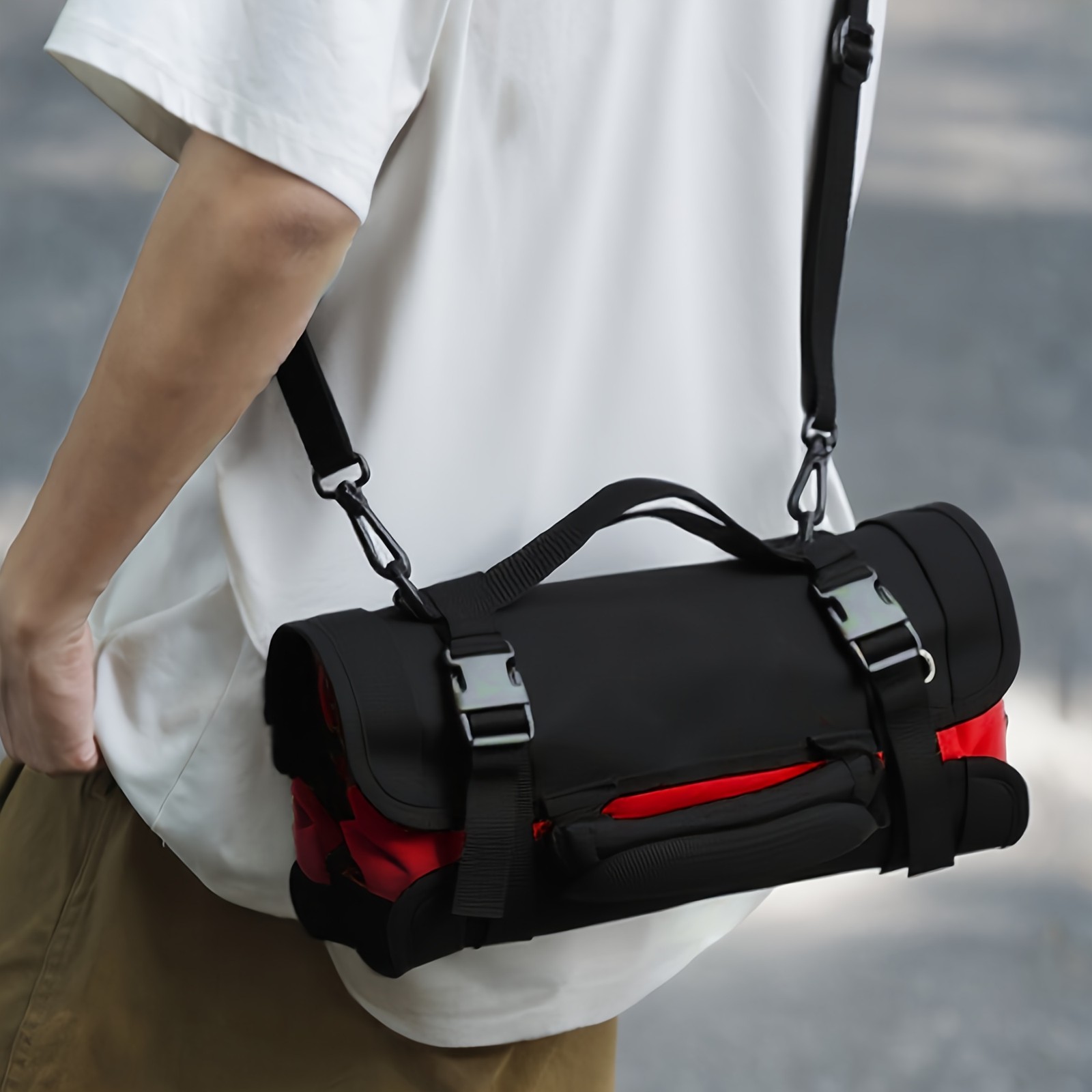 Tool kit, rollable tool bag, portable soft tool storage and organization bag
