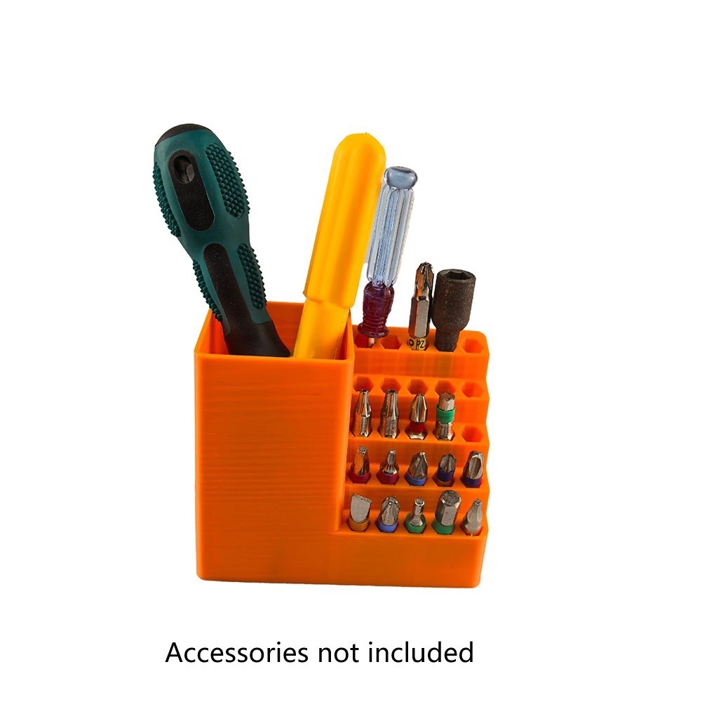 Orange Wall Mount Screwdriver Organizer Heavy Duty 25/50 Hole PP Plastic