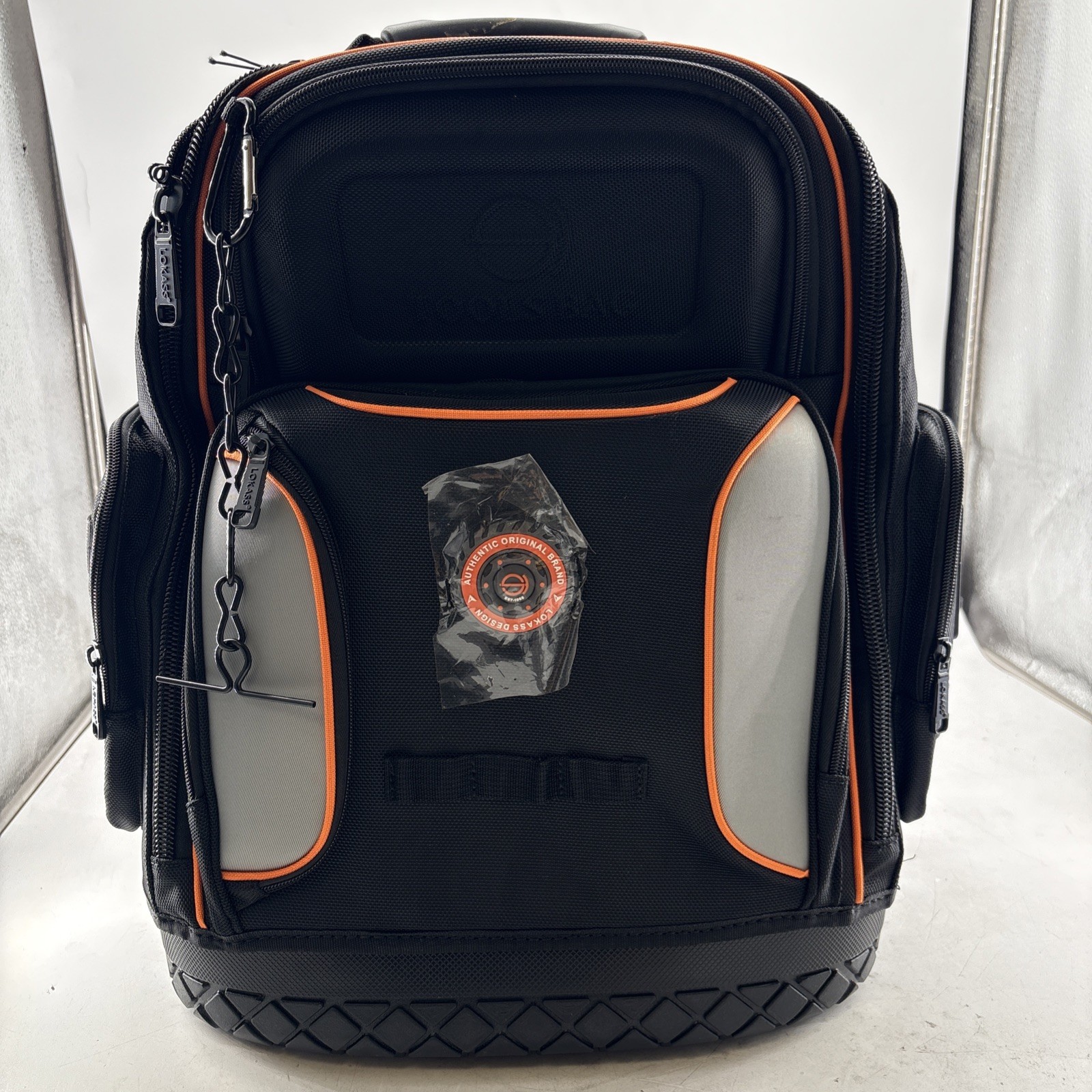 Tradesman Pro 28-Pocket Tool Backpack with Charging Port & Durable Bottom (A583)