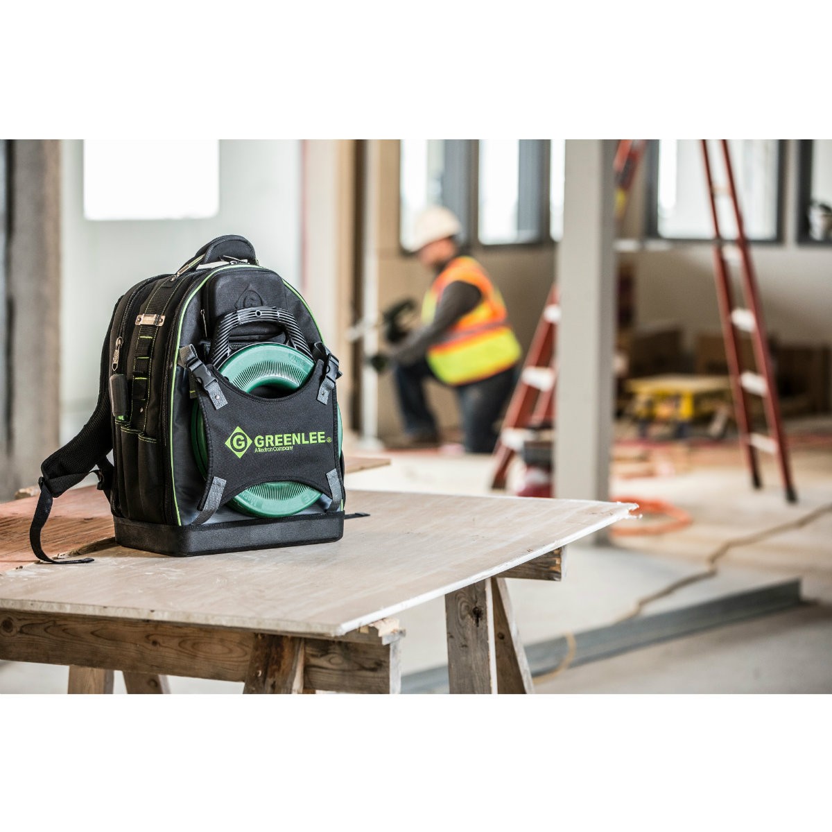 Greenlee 0158-26 Professional Tool Backpack, 30 Pocket/Black, Poly/Nylon Ripstop
