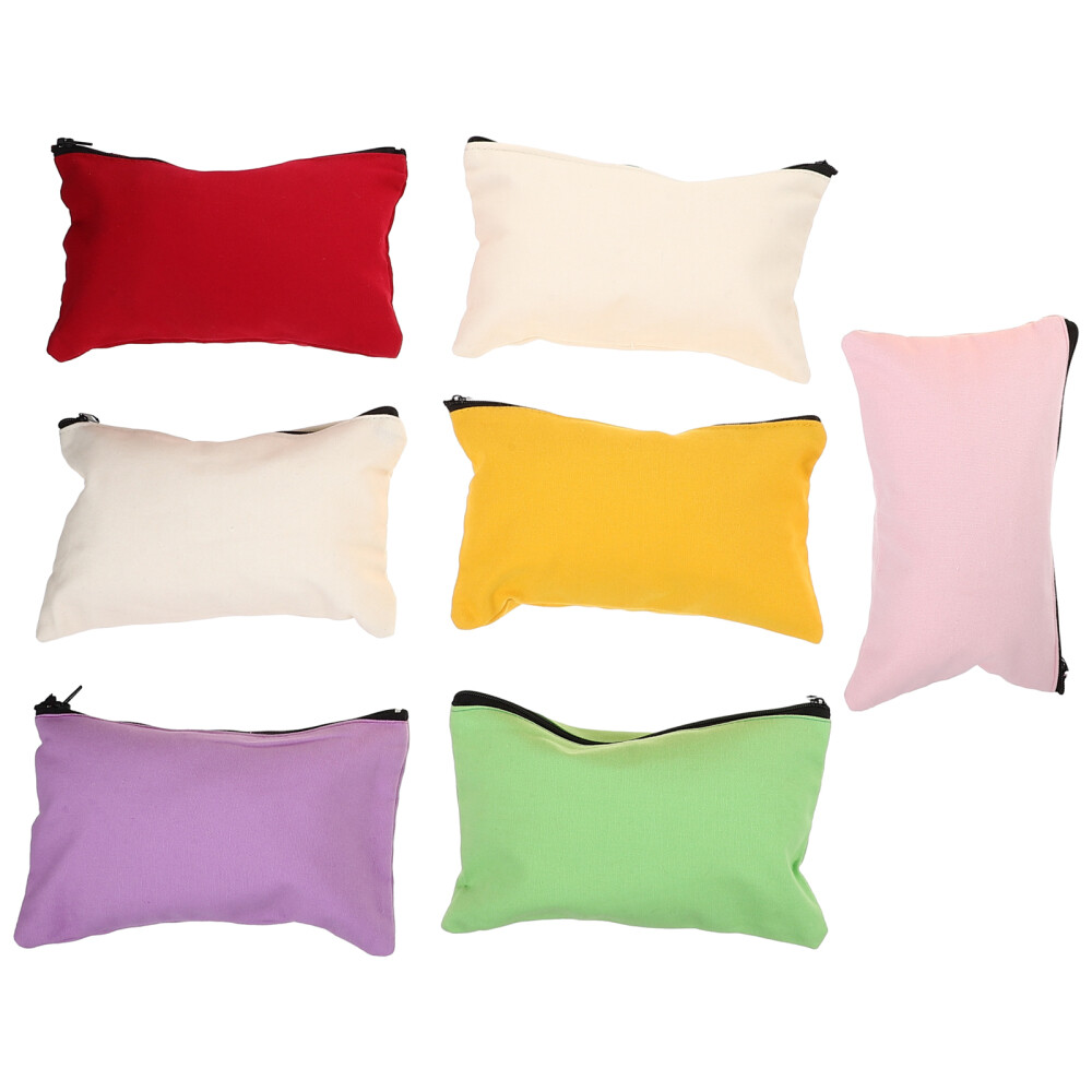 6 pcs canvas zipper pouch Zipper Tool Bags Canvas Storage Bags Tool Organizer