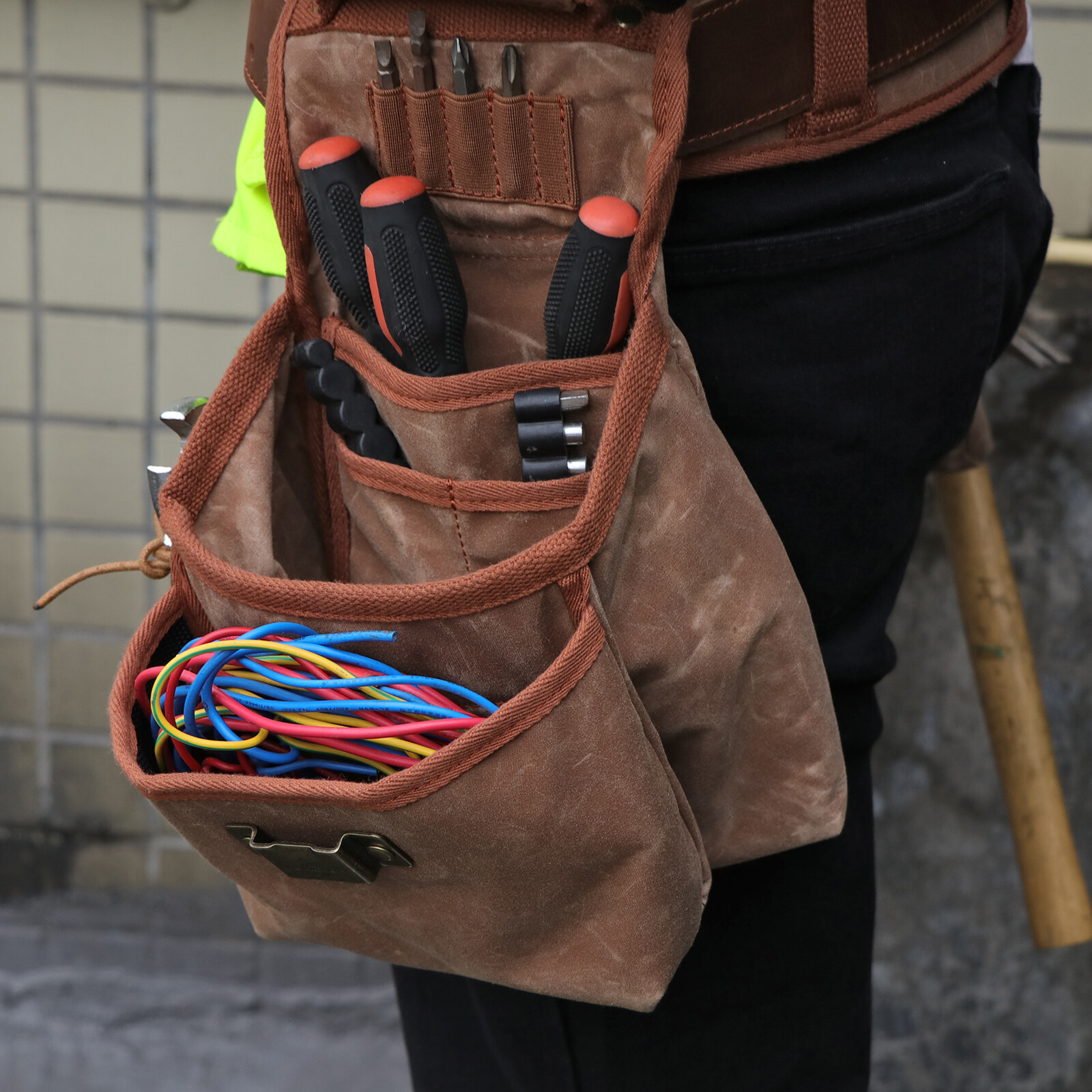 Electrician/Carpenter/Framer Tool Construction Bag Suspender Rig Beltbag