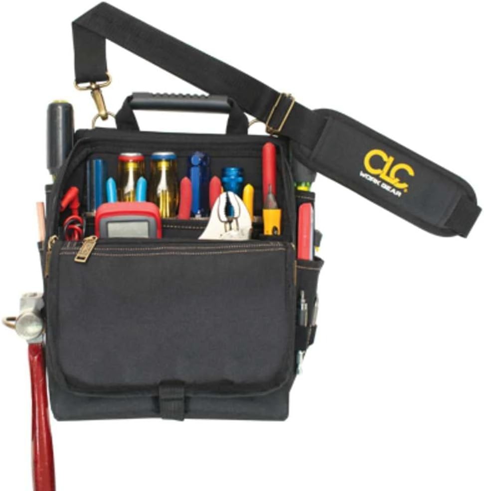 CLC 1509 Electricians Tool Pouch, 21 Pocket, Black