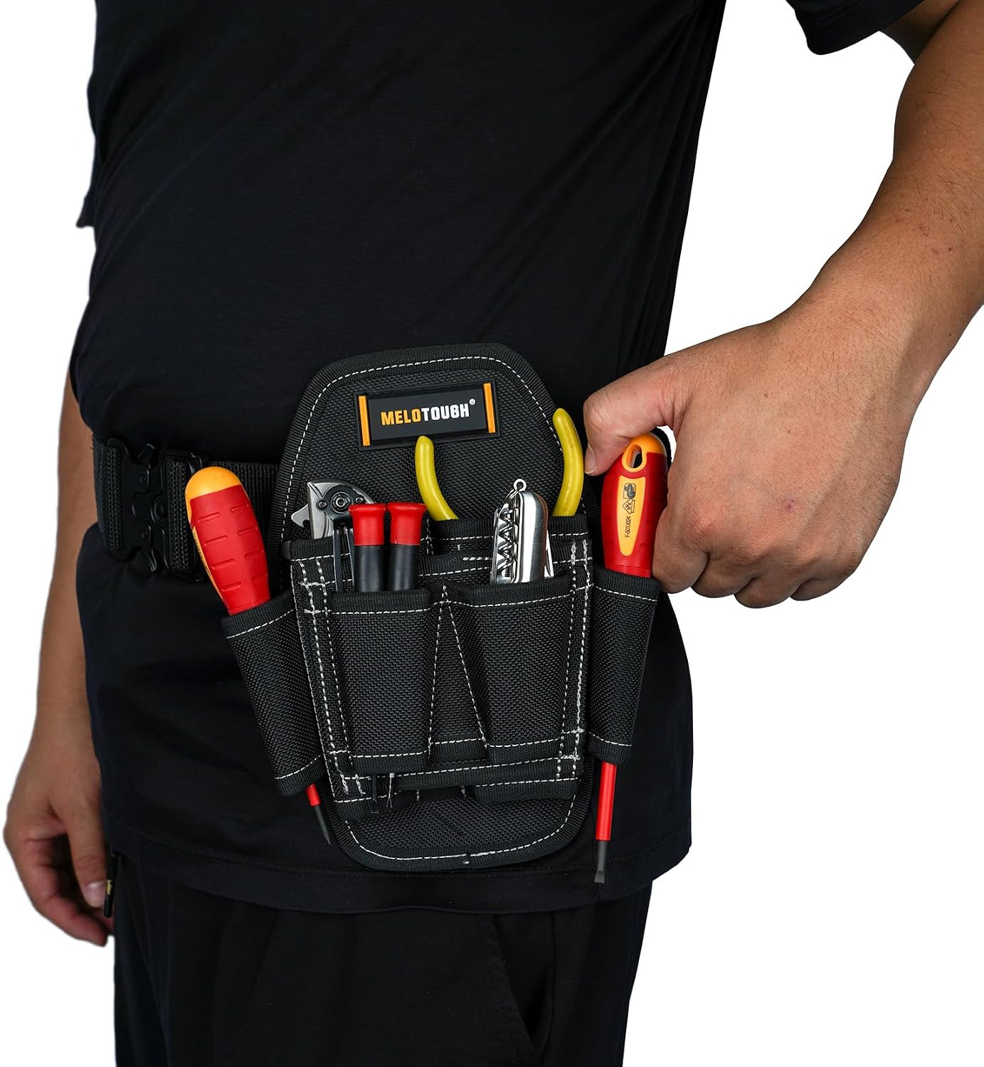 Small Tool Pouch with Belt Clip,Small Tool Holder Pouch, Min Work Organizer Tool