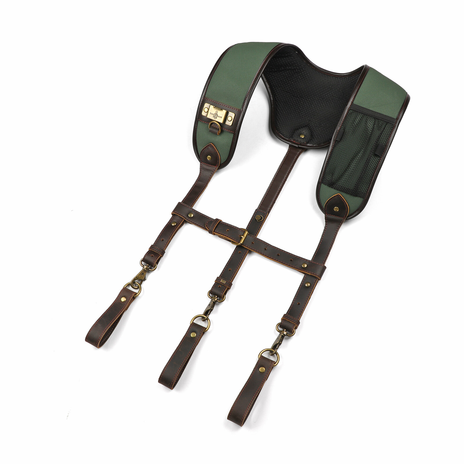 TOURBON Heavy Duty Tools Harness Suspenders Carpenter Rig Belt Contractor Strap