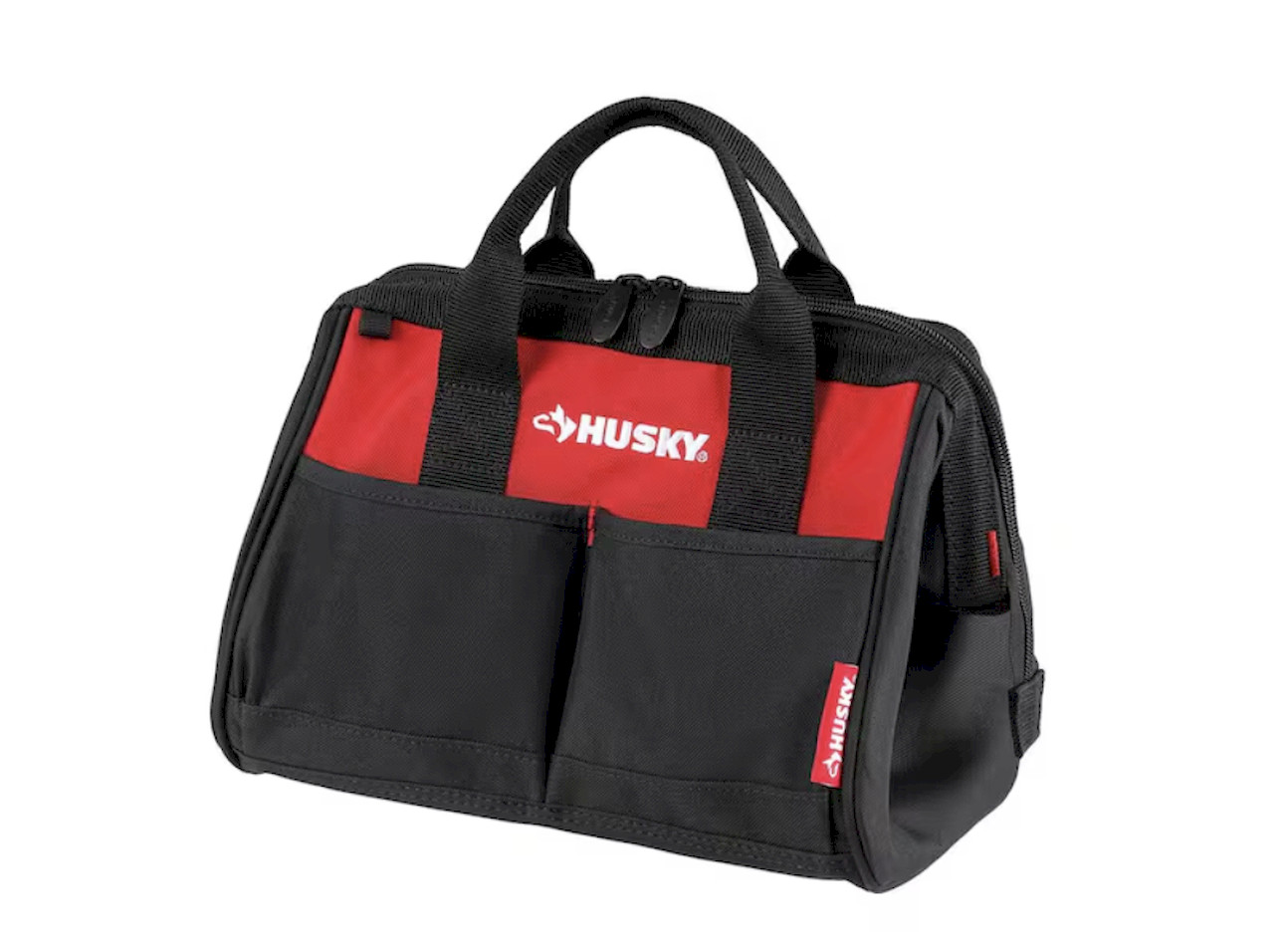 Husky 12 in 4 Pocket Zippered Tool Bag