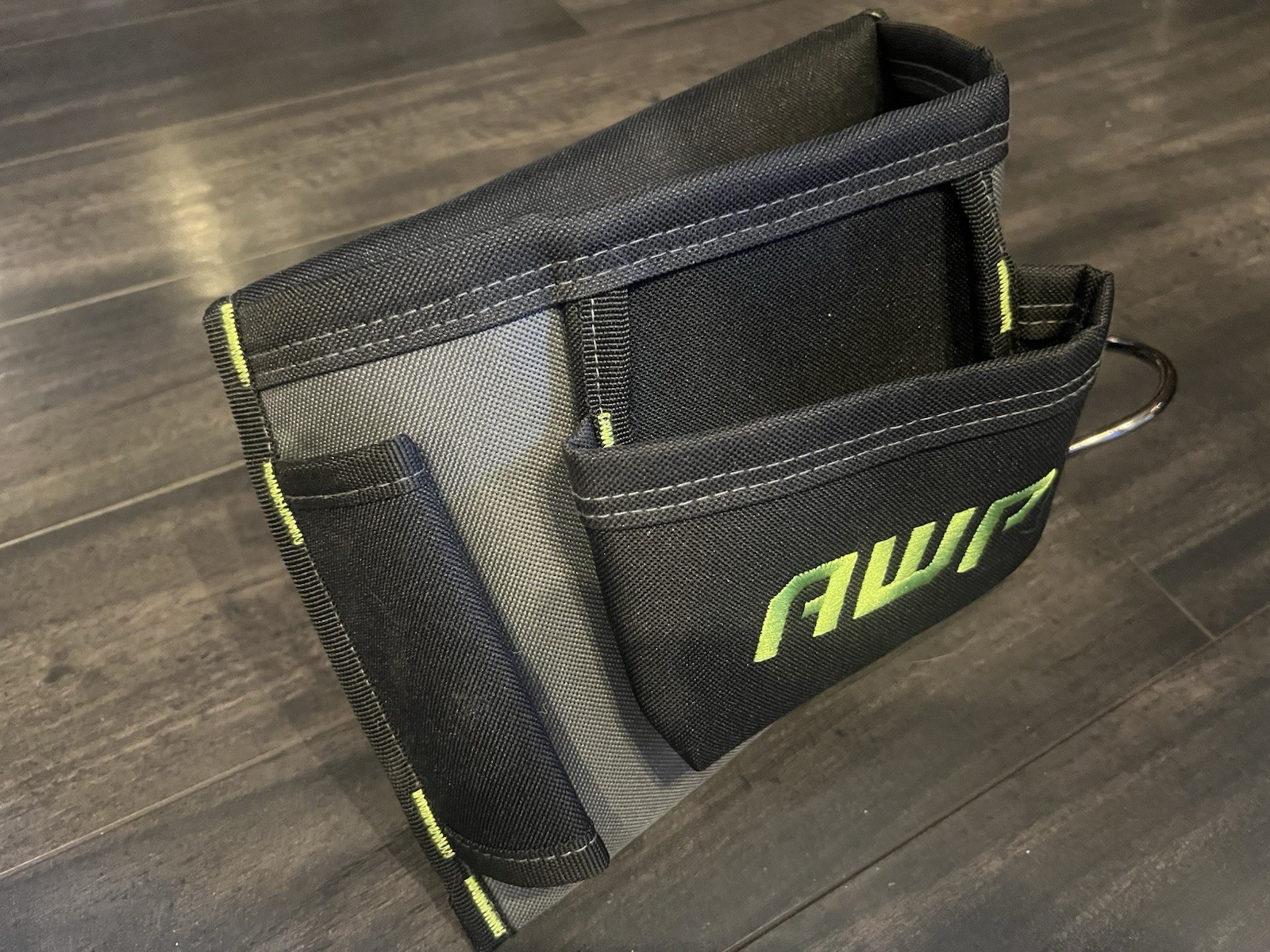 AWP Handyman Tool Apron Belt 5 pockets & Tool Holder Heavy Duty Black & Green