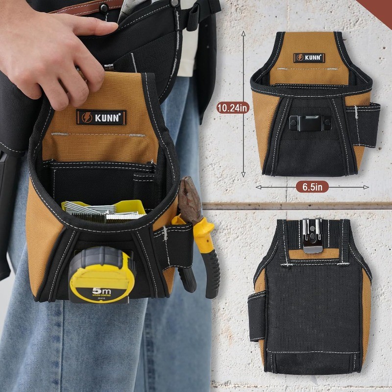 Leather Tool Vest for Men – Adjustable 37-Pocket Work Vest for Electricians