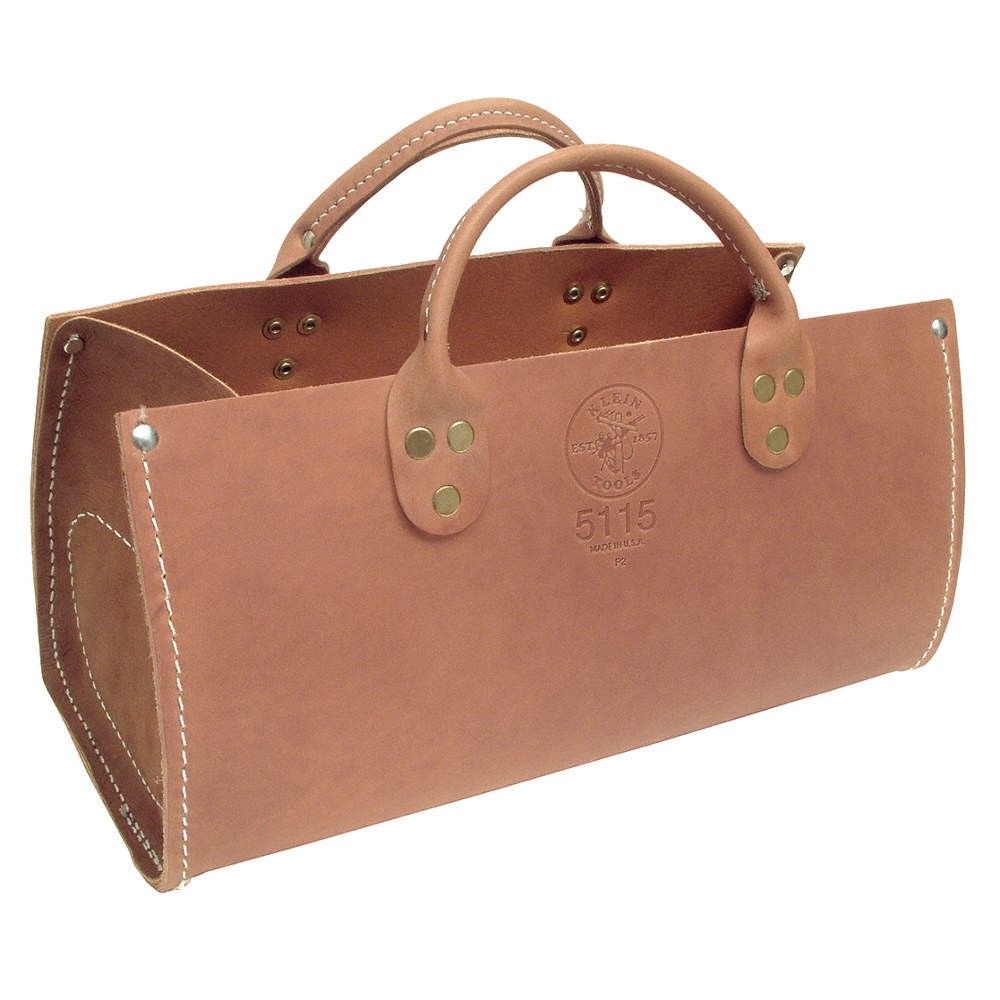 KLEIN TOOLS 5115 Tool Tote,Leather,General Purpose 36L231