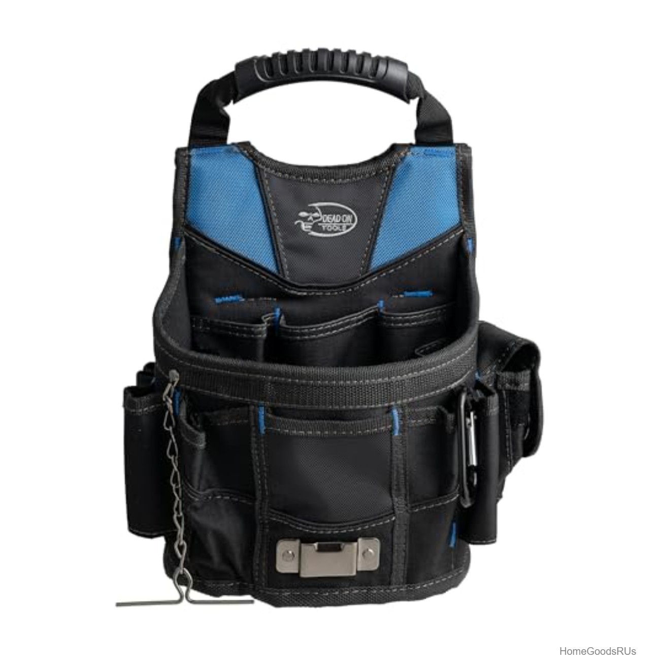 Utility Pouch 15 Pockets 600D Poly Ripstop Belt Shoulder Handle Tape Holder