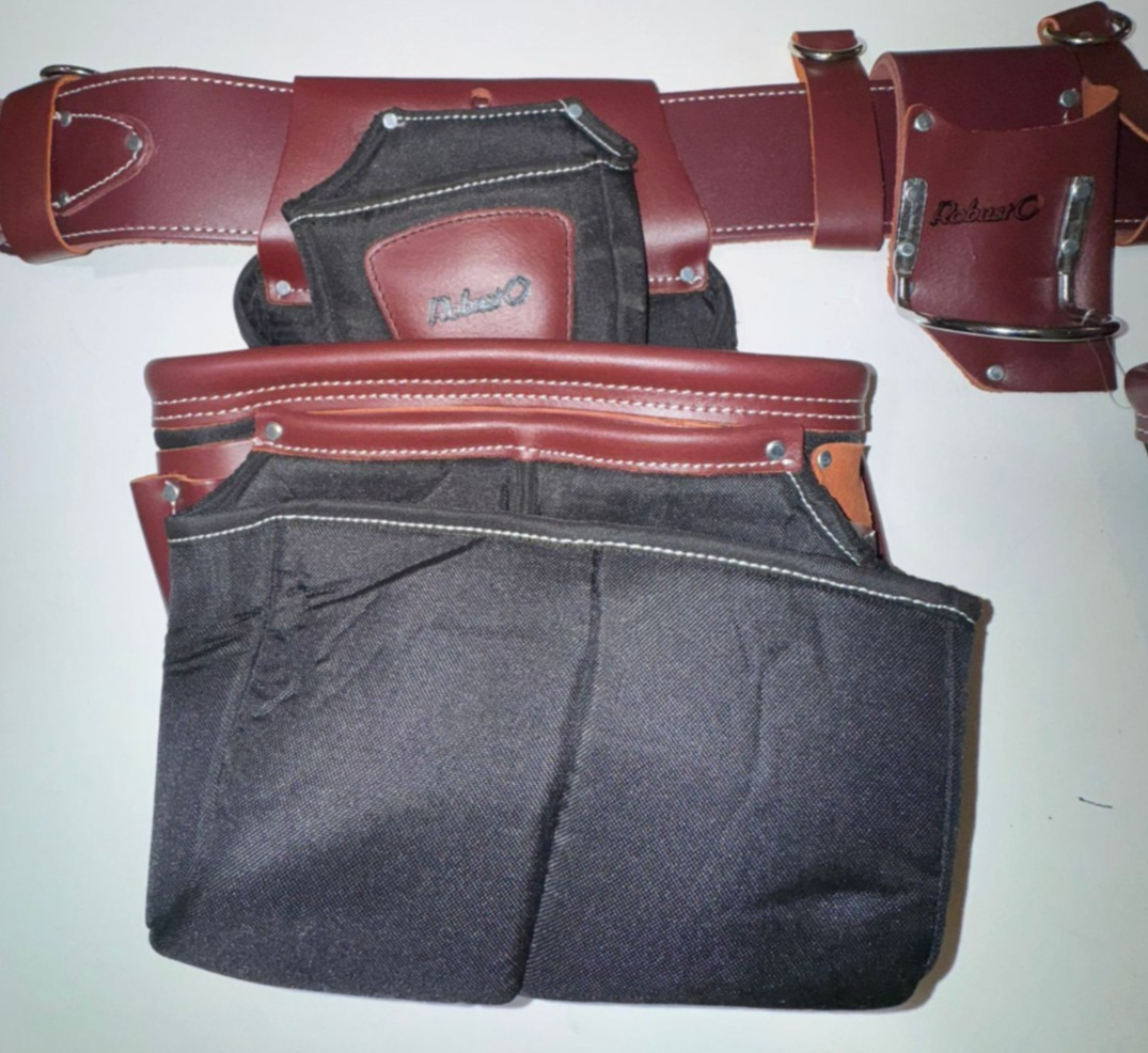 Top Grain Leather and Ballistic Combo(Black & Cherry)