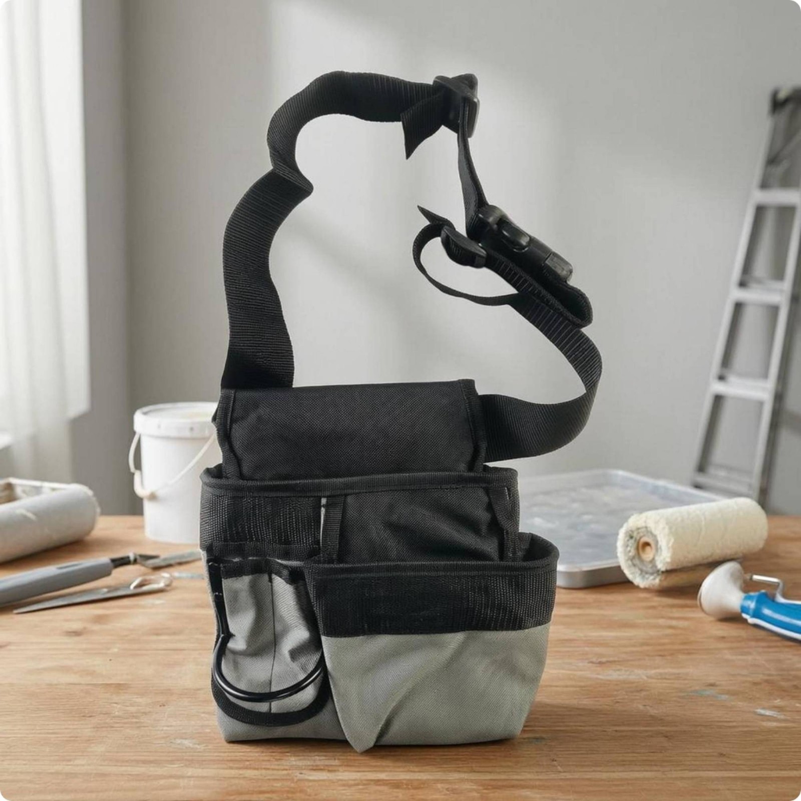 Canvas Tool Bag Multiple Pockets accessibleTop Tool Bag Reinforced Reinforced