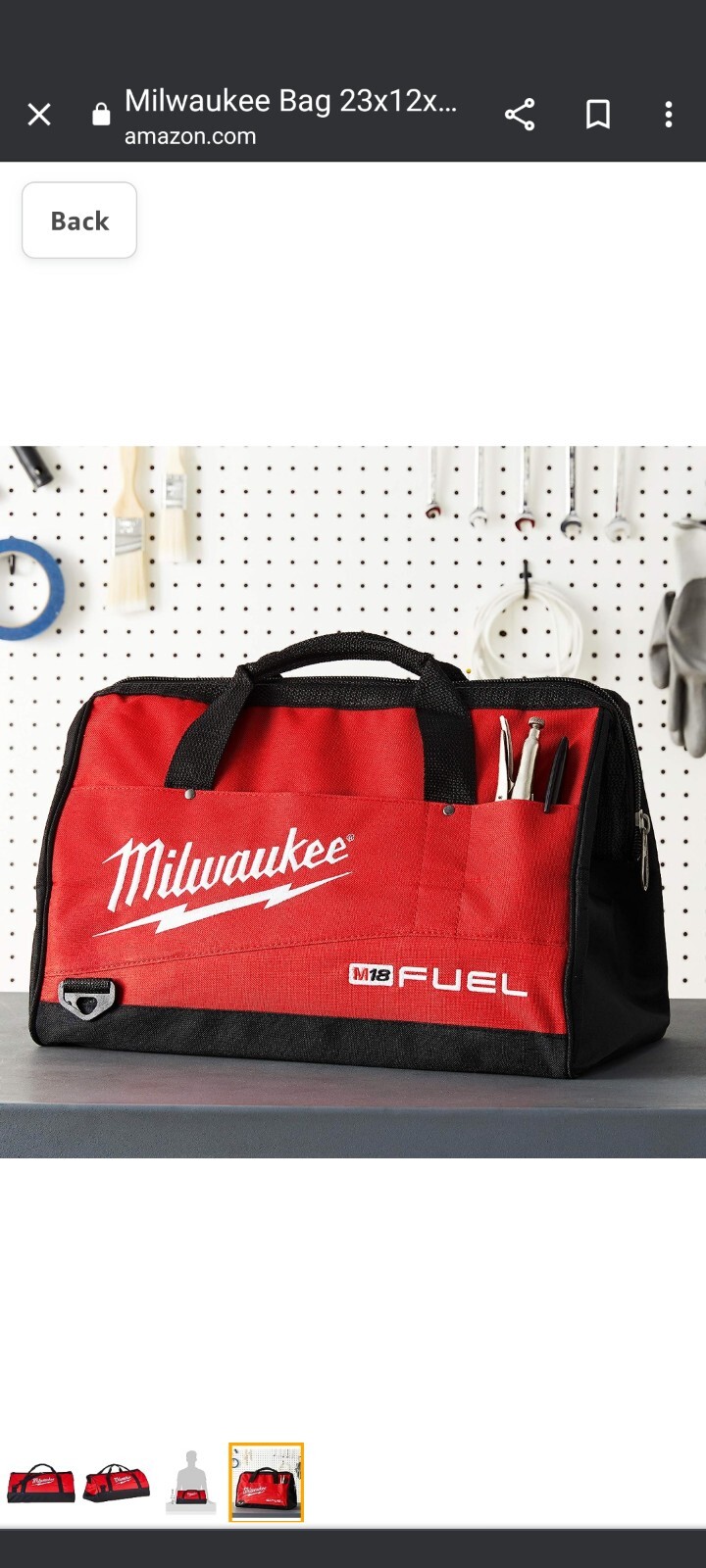 1 Bag 23X12X12 Inch Heavy Duty Canvas Tool Bag 6 Pocket (Basic) 2 Bag 11×9.5×7