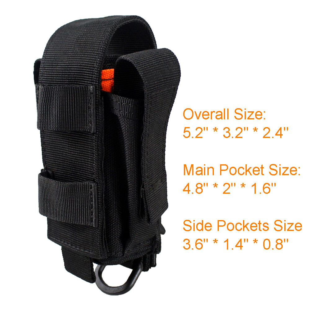 Tactical Tools Storage Molle Utility Bag with Cover Lid Holds Knives Pliers Pens
