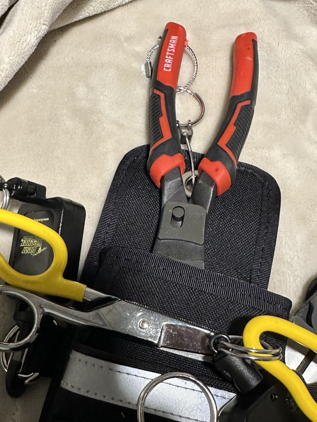 3M Black Reflective Tool Pouch w/ Reflective Strip Magnetic Interior