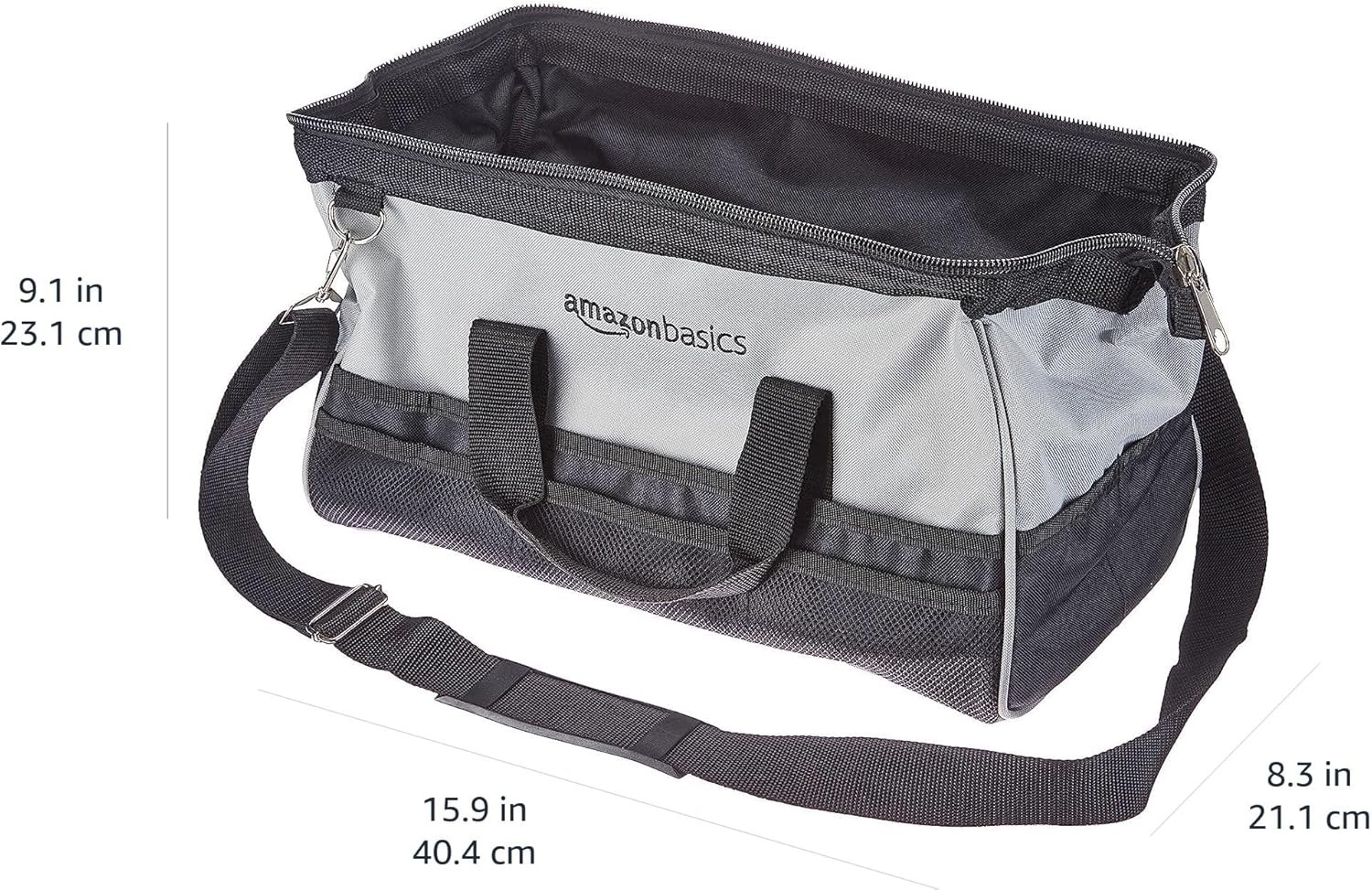 Amazon Basics Durable Wear-Resistant Base, Tool Large Standard Bag with Strap, 1