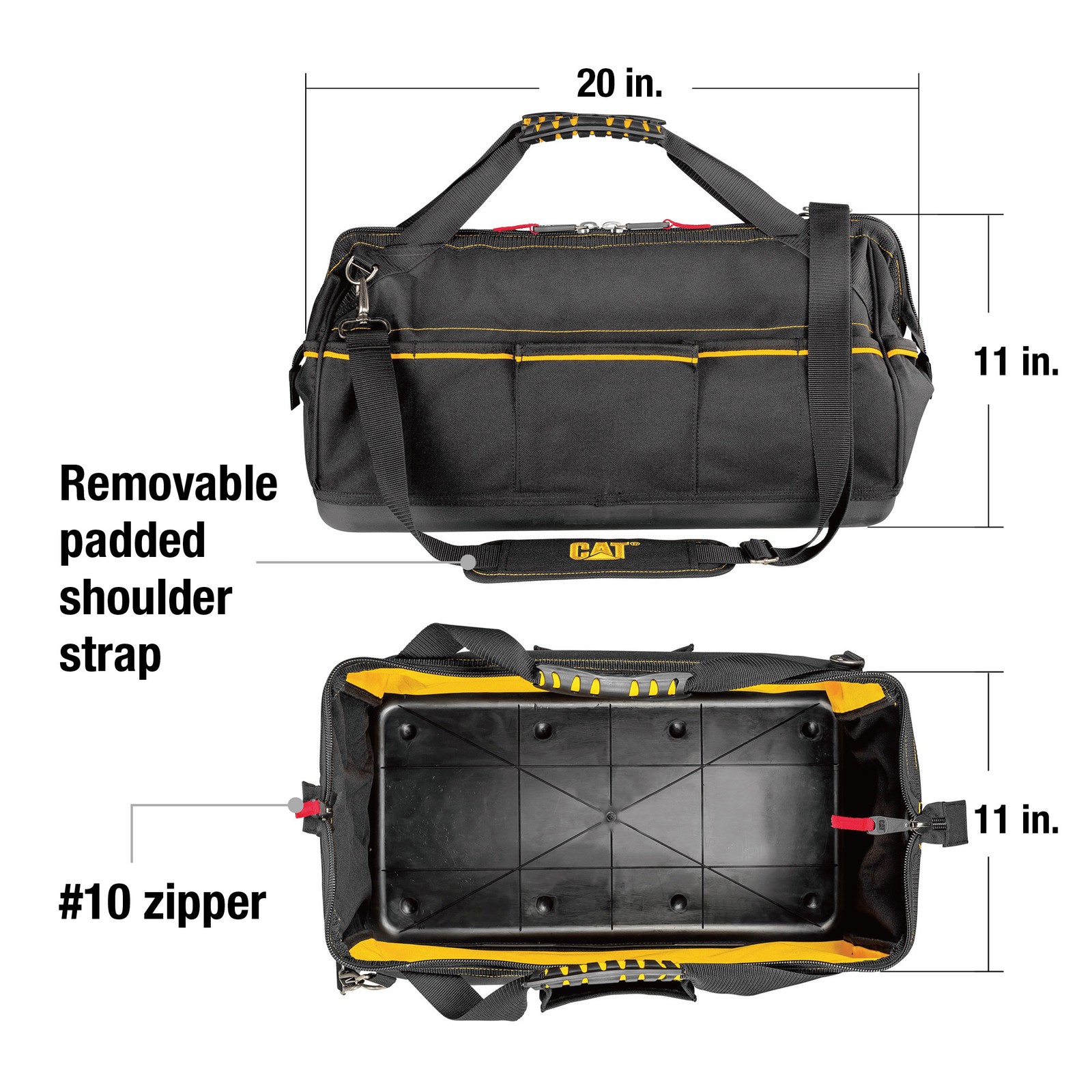 Cat 20 Inch Tech Wide-Mouth Tool Bag – 240173