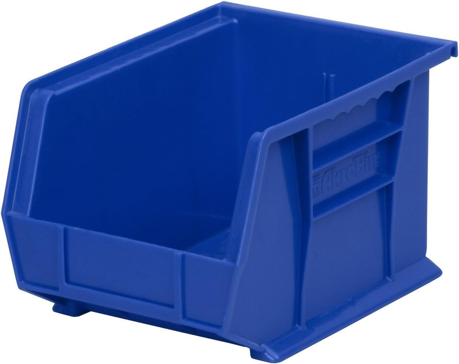 Stackable Plastic Storage Bins 11 Inch Blue for Garage Pantry Craft Organization