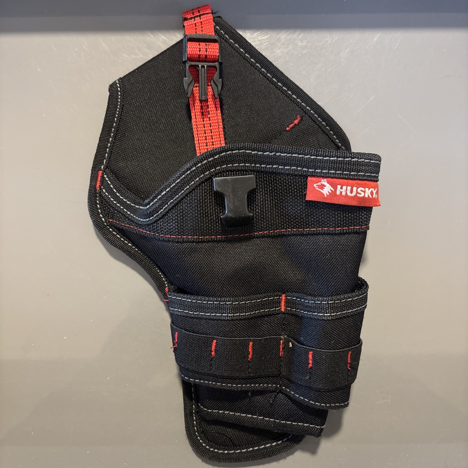 Husky Cordless Drill Holster Tool Holder Belt Loop Pouch Black Red CLC