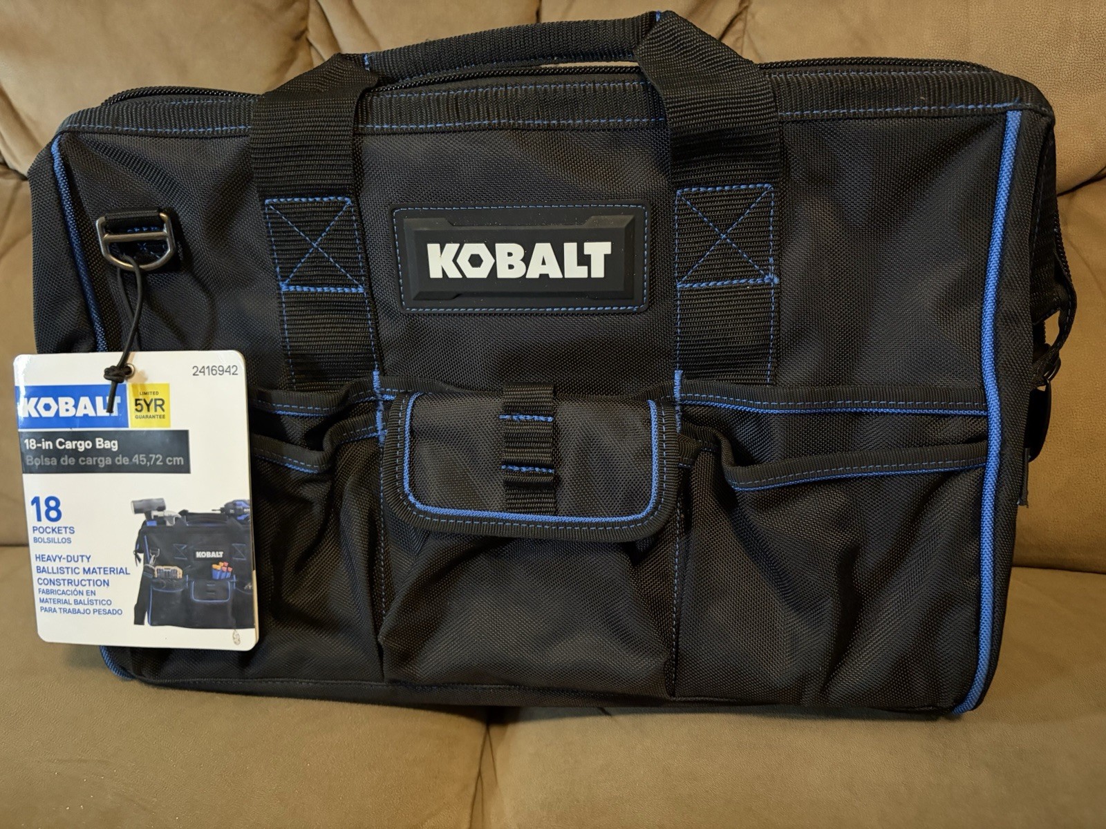 Kobalt – 18 Pocket Cargo Bag – Heavy Duty
