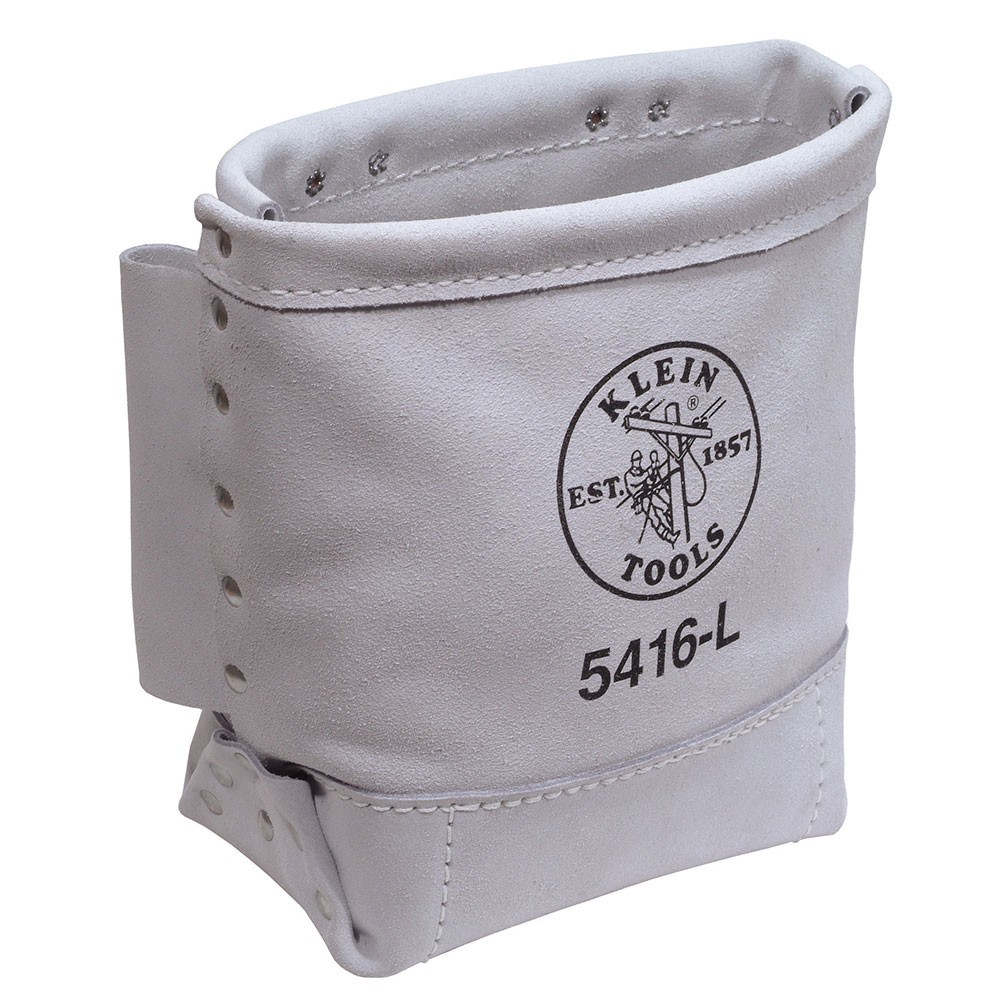 Klein Tools 5416L Leather Bull-Pin and Bolt Bag Pouch 5x10x9 in