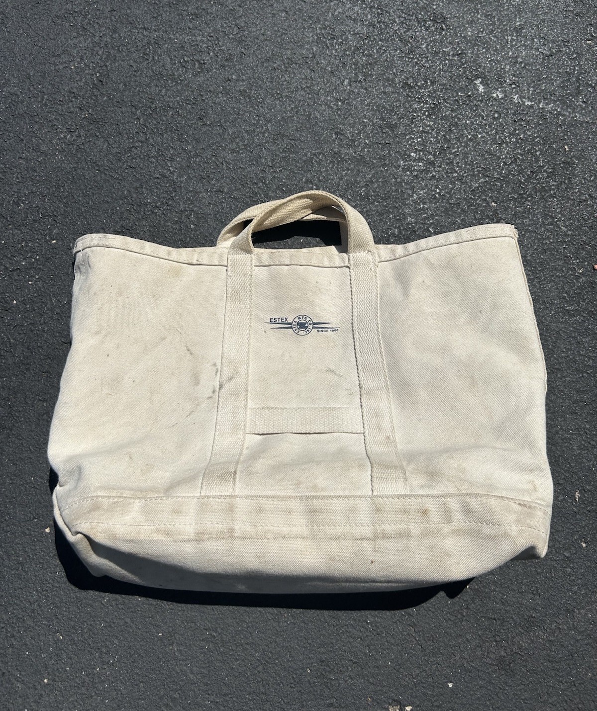 Vintage 1940s Canvas Lineman Riveted Tool Bag