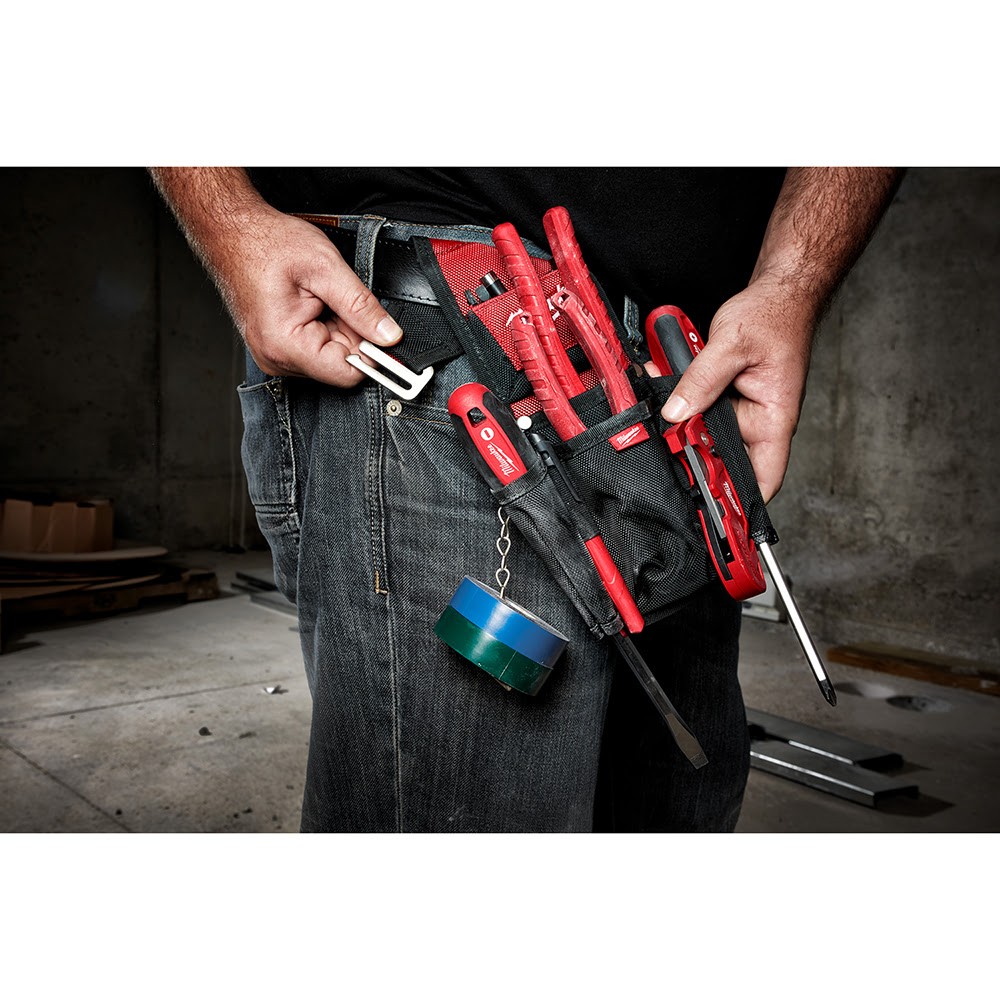 Milwaukee 48-22-8118 1680D Ballistic Compact Utility Pouch, 7 Exterior Pockets