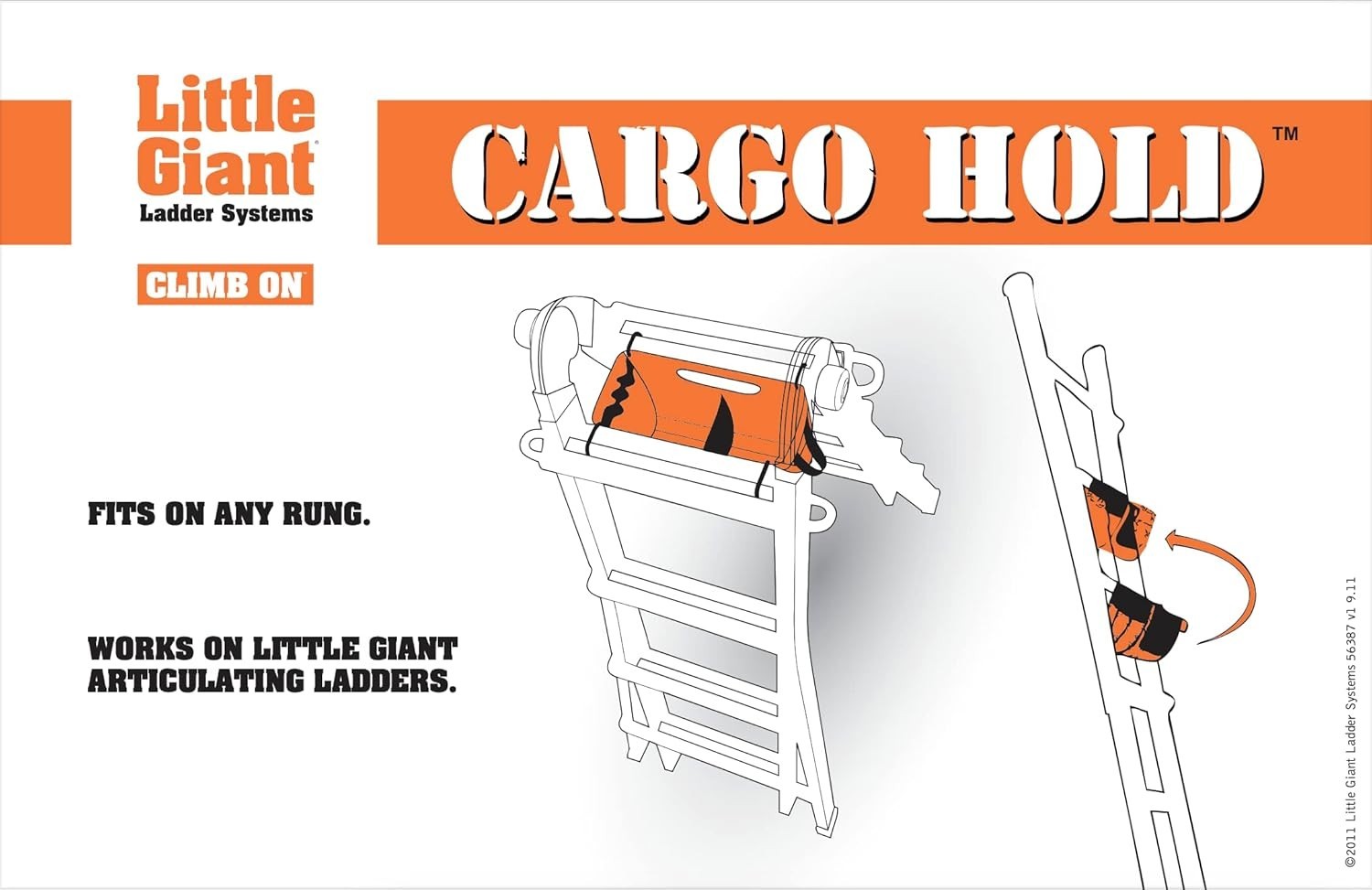 Ladders, Cargo Hold Tool Pouch, Ladder Accessory, Nylon, 15040-001