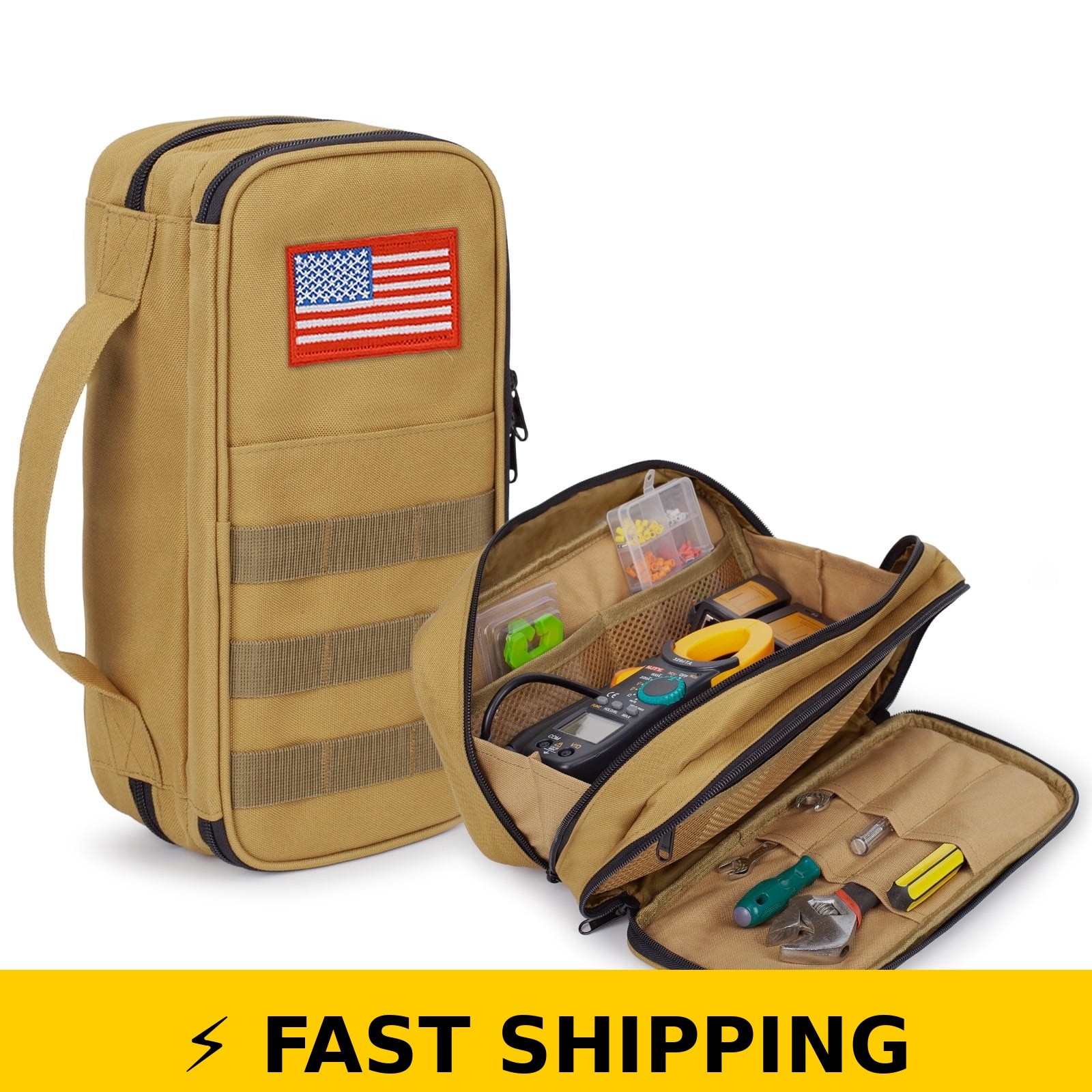 TRIPGEAR Heavy Duty Tool Bag, Water Resistant Utility Pouch
