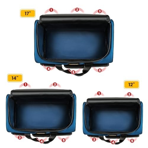 Heavy-Duty Tool Bag Set – 3 Sizes, Waterproof Organizer, 1680D Storage Bags for