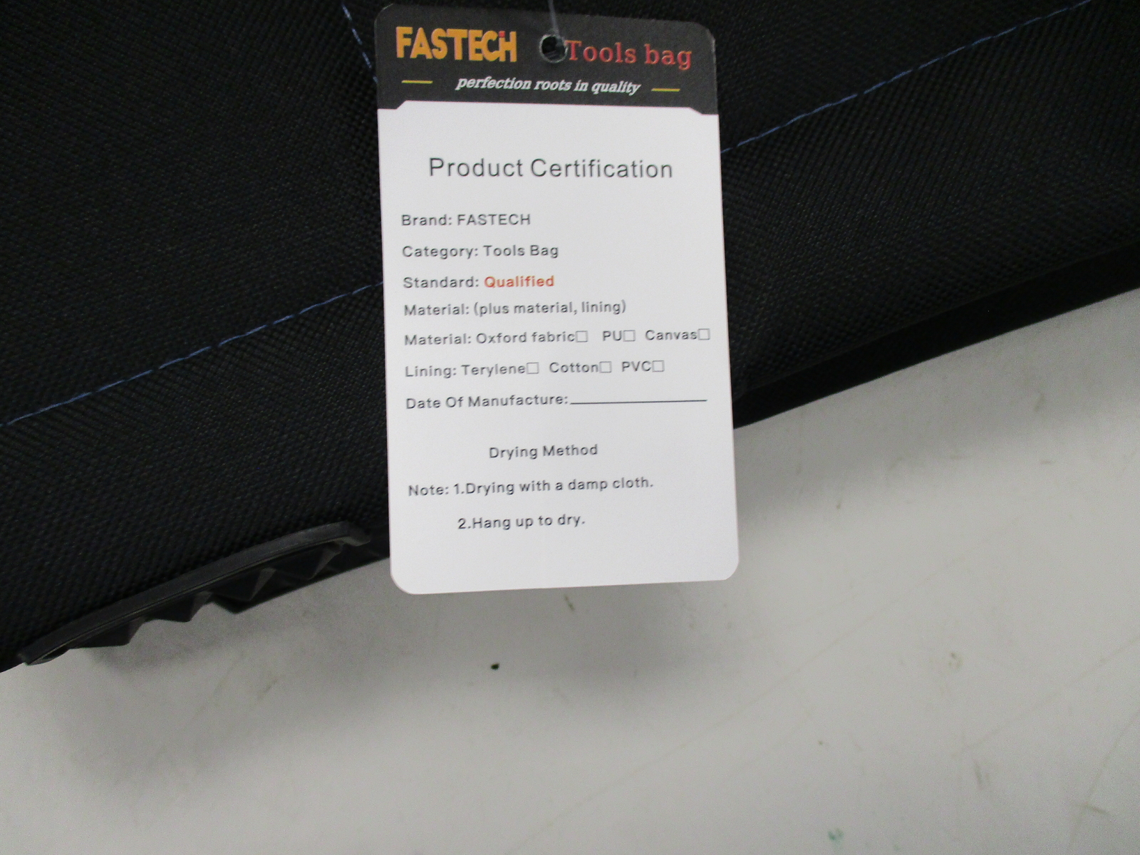 FASTECH DURABLE 17″ WIDE MOUTH TOOL BAG BLACK 791809235952