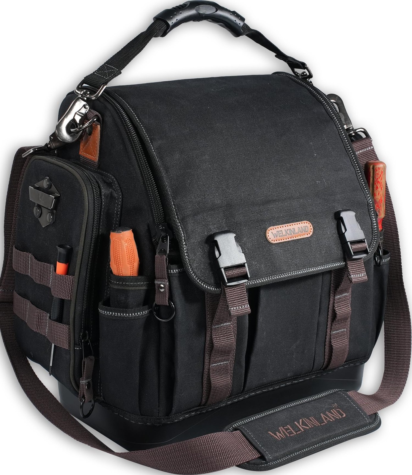41-Pocket Electrician Tool Bag, 14.5 X 7.8 X 15.3 Inches, Black