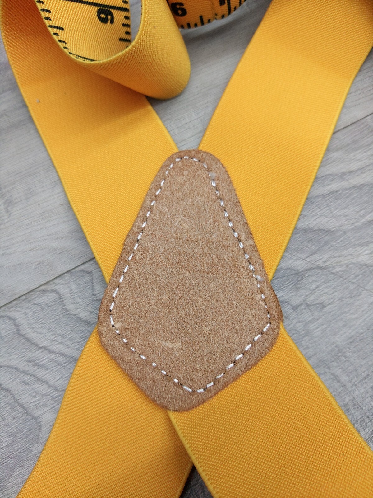 CLC Construction Suspenders Custom Leather Craft Heavy Duty Ruler Print 2” Wide